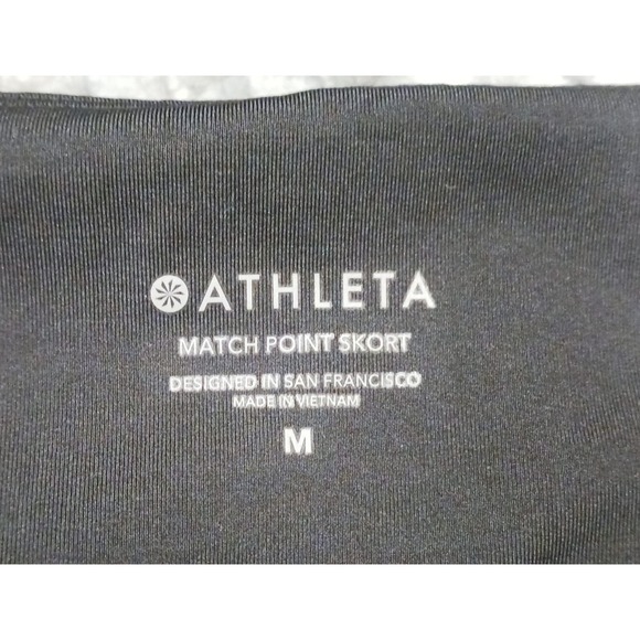 ATHLETA Camo black MATCH POINT tennis SKIRT  Medium GOLF skort EUC - Picture 12 of 13